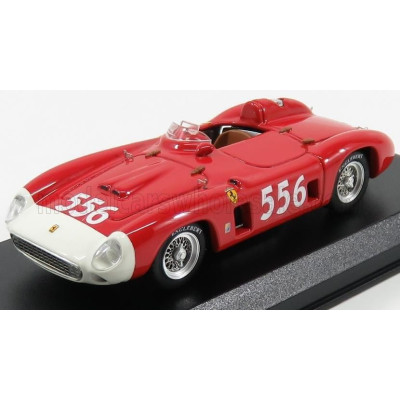 ART MODEL FERRARI 860 MONZA SPIDER ch.0602 N 556 MILLE MIGLIA 1956 L.MUSSO - RED WHITE 1/43