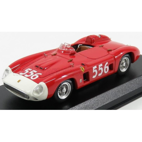 ART MODEL FERRARI 860 MONZA SPIDER ch.0602 N 556 MILLE MIGLIA 1956 L.MUSSO - RED WHITE 1/43