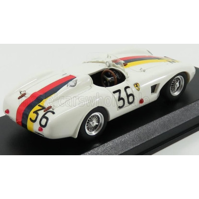 ART MODEL FERRARI 625LM SPIDER ch.0637 N 36 VENEZUELA GP 1956 P.DROGO - WHITE 1/43