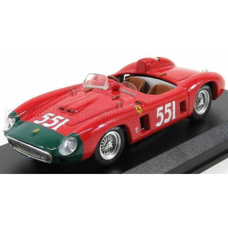 ART MODEL FERRARI 860 MONZA SPIDER ch.0628 N 551 2nd MILLE MIGLIA 1956 COLLINS - KLEMENTASKI - RED 1/43