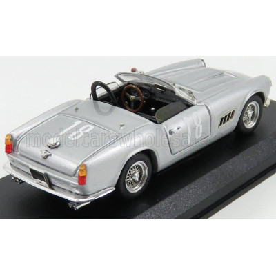 ART MODEL FERRARI 250 CALIFORNIA LWB SPIDER AMERICA ch.1451 N 18 WINNER NASSAU MEMORIAL TROPHY RACE 1959 B.GROSSMAN - SILVER 1/4