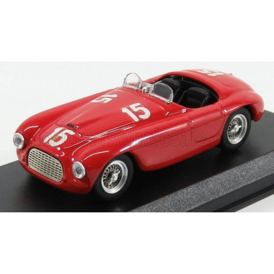 ART MODEL FERRARI 166MM BARCHETTA ch.0016 N 15 WINNER LUXEMBURG GP 1949 L.VILLORESI - RED 1/43