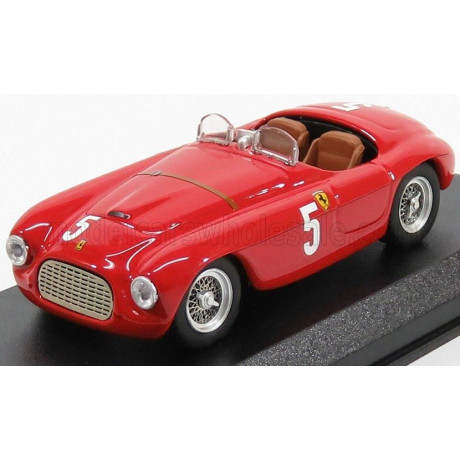 ART MODEL FERRARI 166MM BARCHETTA ch.0010 N 5 AUTOMOBILE CLUB FRANCE COMMINGES 1949 L.CHINETTI - RED 1/43