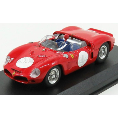 ART MODEL FERRARI DINO 246SP ch.0796 SPIDER FANTUZZI N 0 PROVA 1961 - RED 1/43
