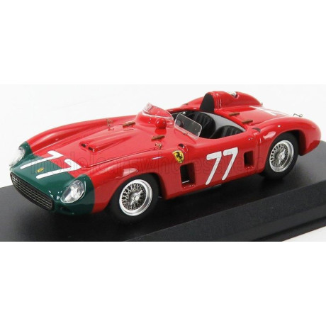 ART MODEL FERRARI 860 MONZA SPIDER ch.0628 N 77 COPPA D'ORO DELLE DOLOMITI 1956 GENDEBIEN - WASHER - RED GREEN 1/43
