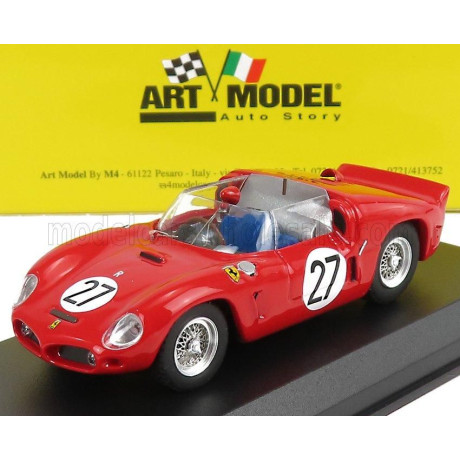 ART MODEL FERRARI DINO 246 SP ch.0790 N 27 12h SEBRING 1961 R.GINTHER - W.VON TRIPS - RED 1/43