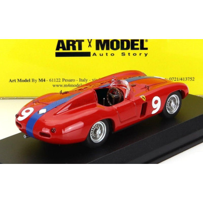 ART MODEL FERRARI 750 MONZA SPIDER N 9 WINNER AGADIR MAROCCO GP 1955 MIKE SPARKEN - RED 1/43