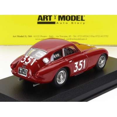 ART MODEL FERRARI 166MM BERLINETTA TOURING sn020I N 351 MILLE MIGLIA 1951 G.ROTA - R.TOSCANO - RED 1/43