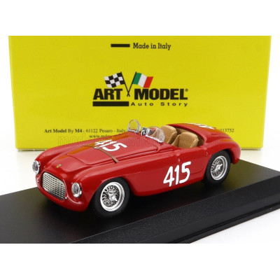 ART MODEL FERRARI 166MM SPIDER BARCHETTA N 415 GIRO DI SICILIA 1951 PAOLO MARZOTTO - MARINO MARINI - RED 1/43