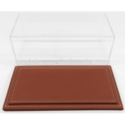 ATLANTIC VETRINA DISPLAY BOX MARANELLO BASE IN PELLE - LEATHER BASE CUOIO - Lungh.LENGHT cm 23 X Largh.WIDTH cm 12 X Alt.HEIGHT