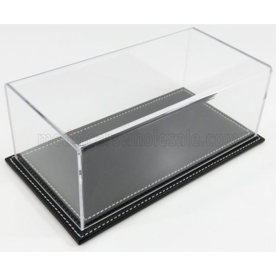 ATLANTIC VETRINA DISPLAY BOX MARANELLO BASE IN PELLE NERA - LEATHER BASE BLACK - Lungh.LENGHT cm 23 X Largh.WIDTH cm 12 X Alt.HE