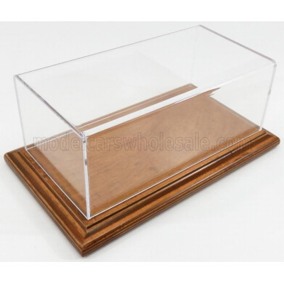 ATLANTIC VETRINA DISPLAY BOX MOLSHEIM BASE IN LEGNO - WOOD MAHONAGY BASE - Lungh.LENGHT cm 23 X Largh.WIDTH cm 12 X Alt.HEIGHT c