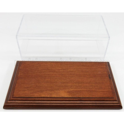 ATLANTIC VETRINA DISPLAY BOX AICHI BASE IN LEGNO - WOOD MAHOGANY BASE - Lungh.LENGHT cm 23 X Largh.WIDTH cm 12 X Alt.HEIGHT cm 8