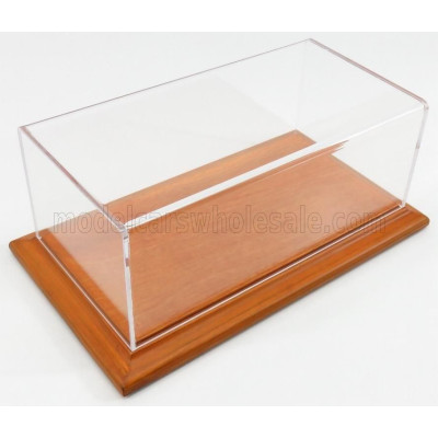 ATLANTIC VETRINA DISPLAY BOX AICHI BASE IN LEGNO - WOOD CHERRY BASE - Lungh.LENGHT cm 23 X Largh.WIDTH cm 12 X Alt.HEIGHT cm 8.5