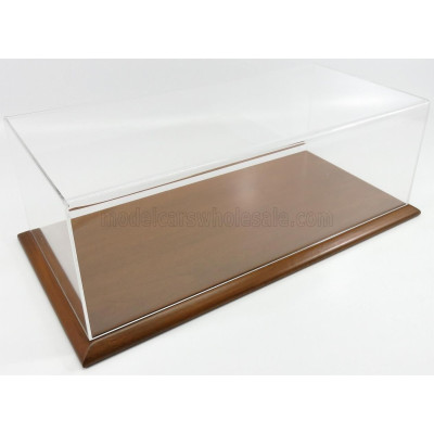 ATLANTIC VETRINA DISPLAY BOX MOLSHEIM BASE IN LEGNO - WOOD MAHOGANY BASE - Lungh.LENGHT cm 51 X Largh.WIDTH cm 24 X Alt.HEIGHT c