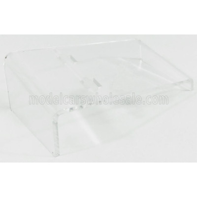 ATLANTIC VETRINA DISPLAY BOX RAMPA LATERALE IN SALITA - LAMERAMP - CAR NOT INCLUDED - PLASTIC DISPLAY 1/43