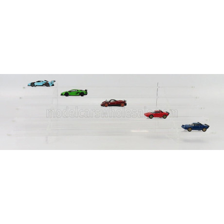 ATLANTIC VETRINA DISPLAY BOX ESPOSITORE - FOR 36 CARS 1/64 Lungh.LENGHT cm 50.0 X Largh.WIDTH cm18.8 X Alt.HEIGHT cm 13.5 (altez