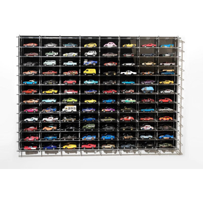 ATLANTIC VETRINA DISPLAY BOX ESPOSITORE - FOR 96 CARS 1/64 Lungh.LENGHT cm 88.0 X Largh.WIDTH cm 8.0 X Alt.HEIGHT cm 63.0 (altez