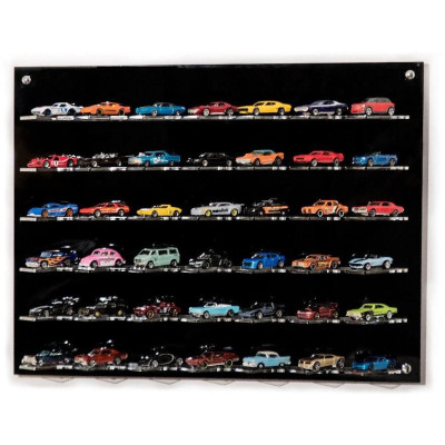 ATLANTIC VETRINA DISPLAY BOX ESPOSITORE - FOR 42 CARS 1/64 Lungh.LENGHT cm 61.0 X Largh.WIDTH cm 12.0 X Alt.HEIGHT cm 47.0 (alte