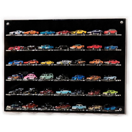 ATLANTIC VETRINA DISPLAY BOX ESPOSITORE - FOR 42 CARS 1/64 Lungh.LENGHT cm 61.0 X Largh.WIDTH cm 12.0 X Alt.HEIGHT cm 47.0 (alte
