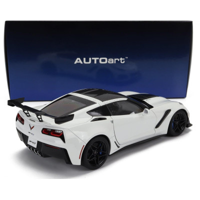 AUTOART CHEVROLET CORVETTE C7 ZR1 2017 - ARCTIC WHITE 1/18
