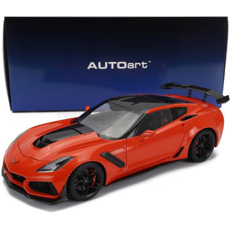 AUTOART CHEVROLET CORVETTE C7 ZR1 2017 - ORANGE 1/18