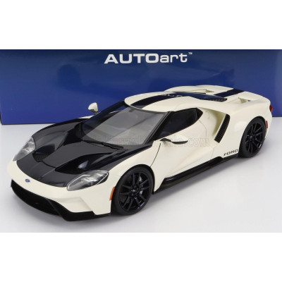 AUTOART FORD USA GT HERITAGE EDITION PROTOTYPE 2020 - WINBLEDON WHITE ANTIMATTER BLUE 1/18