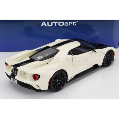AUTOART FORD USA GT HERITAGE EDITION PROTOTYPE 2020 - WINBLEDON WHITE ANTIMATTER BLUE 1/18