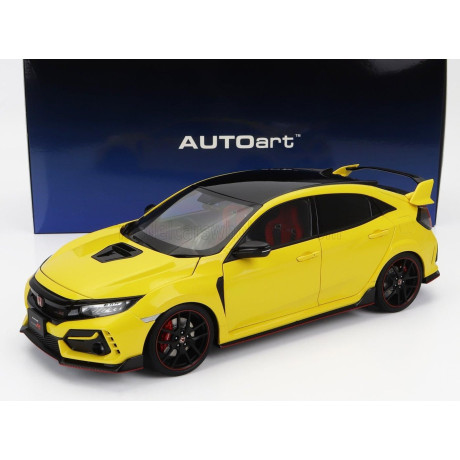 AUTOART HONDA CIVIC TYPE R (FK8) 2021 - YELLOW 1/18