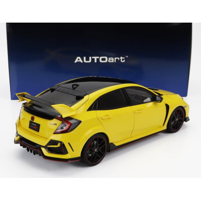 AUTOART HONDA CIVIC TYPE R (FK8) 2021 - YELLOW 1/18