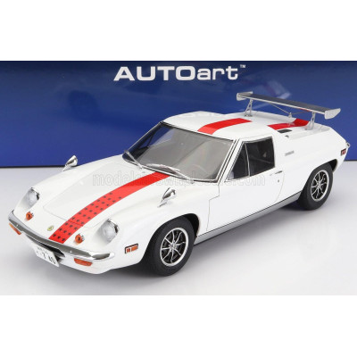 AUTOART LOTUS EUROPA SPECIAL 1975 - THE CIRCUIT WOLF - (HERO) YUYA FUBUKI - MANGA MOVIE - WHITE RED 1/18