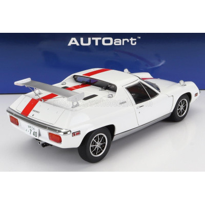 AUTOART LOTUS EUROPA SPECIAL 1975 - THE CIRCUIT WOLF - (HERO) YUYA FUBUKI - MANGA MOVIE - WHITE RED 1/18