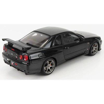 AUTOART NISSAN SKYLINE GT-R (R34) V-SPECII 2001 - BLACK PEARL 1/18