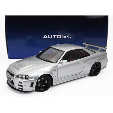 AUTOART NISSAN SKYLINE GT-R (R34) Z-TUNE 2002 - SILVER 1/18