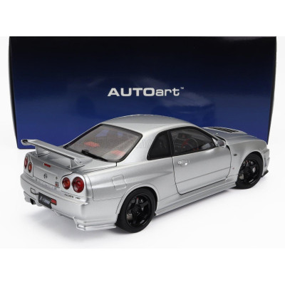 AUTOART NISSAN SKYLINE GT-R (R34) Z-TUNE 2002 - SILVER 1/18