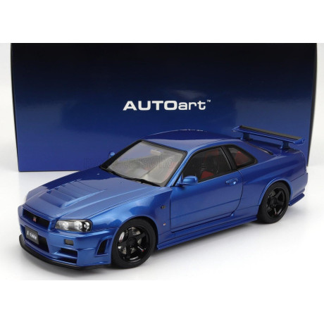 AUTOART NISSAN SKYLINE GT-R (R34) Z-TUNE 2002 - BAYSIDE BLUE 1/18