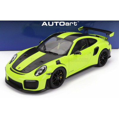 AUTOART PORSCHE 911 991-2 GT2 RS WEISSACH PACKAGE 2019 - ACID GREEN 1/18
