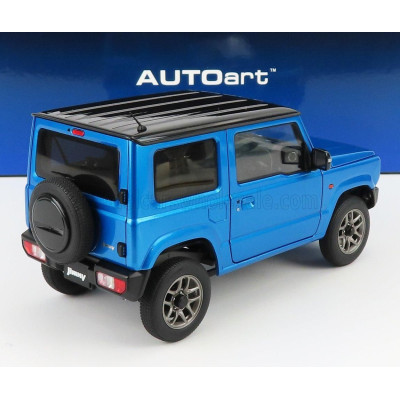 AUTOART SUZUKI JIMNY JB64 LHD 2018 - BRISK BLUE MET 1/18