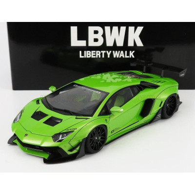 AUTOART LAMBORGHINI AVENTADOR LIBERTY WALK 2017 - PEARL GREEN 1/18