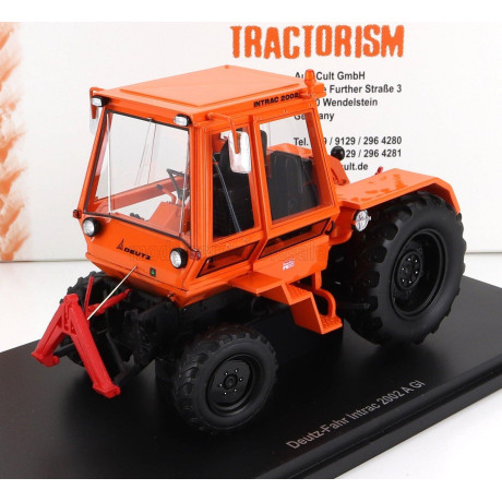 AUTOCULT DEUTZ INTRAC 2002 A GI TRACTOR GERMANY 1972 - ORANGE 1/32