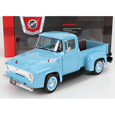 AUTOWORLD FORD USA F-100 PICK-UP 1956 - LIGHT BLUE 1/18