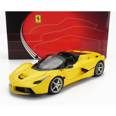 BBR MODELS FERRARI LAFERRARI APERTA SPIDER 2016 - YELLOW 1/18