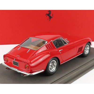 BBR MODELS FERRARI 275 GTB2 COUPE 1966 - CON VETRINA - WITH SHOWCASE - RED 1/18