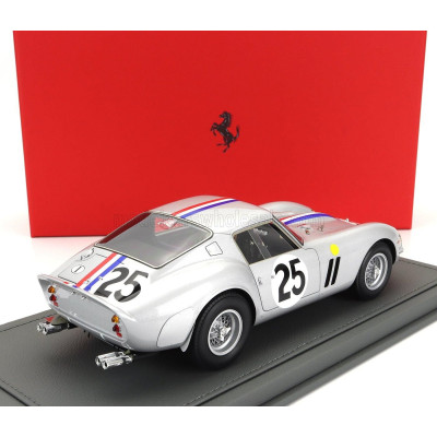 BBR MODELS FERRARI 250 GTO 3.0L V12 COUPE TEAM ECURIE FRANCORCHAMPS N 25 4th 24h LE MANS 1963 LEON DERNIER ELDE - PIERRE DUMAY -