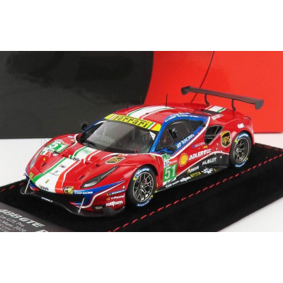 BBR MODELS FERRARI 488 GTE EVO 3.9L TURBO V8 TEAM AF CORSE N 51 2nd LMGTE PRO CLASS 24h LE MANS 2020 J.CALADO - A.PIER GUIDI - S