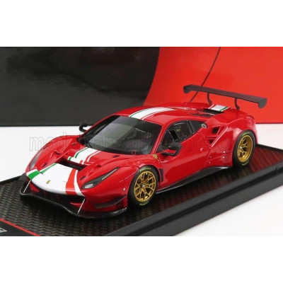 BBR MODELS FERRARI 488 GT MODIFICATA 2020 - ROSSO CORSA 322 - RED 1/43