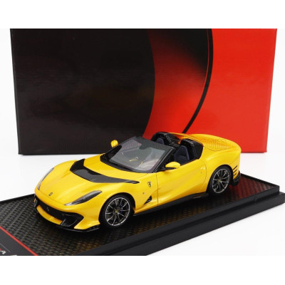 BBR MODELS FERRARI 812 COMPETIZIONE A SPIDER 2022 - SILVER WHEELS - GIALLO TRISTRATO - YELLOW MET 1/43