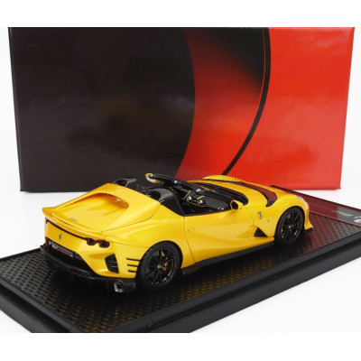 BBR MODELS FERRARI 812 COMPETIZIONE A SPIDER 2022 - BLACK WHEELS - GIALLO TRISTRATO - YELLOW MET 1/43