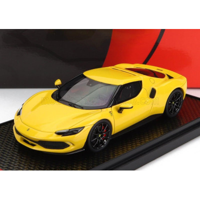 BBR MODELS FERRARI 296 GTB HYBRID 830HP V6 2021 - GIALLO MODENA - YELLOW 1/43