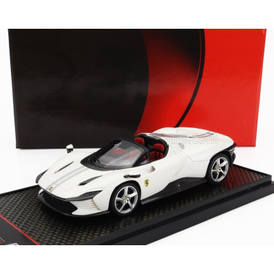 BBR MODELS FERRARI DAYTONA SP3 OPEN ROOF ICONA 2022 - BIANCO - MATT WHITE 1/43